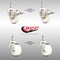 Service Caster 3 Inch 316SS Nylon Wheel Swivel 3/8 Inch Threaded Stem Caster Lock Brake, 2PK SCC-SS316TSTTL20S314-NYS-381615-2-S2 - alternate 1